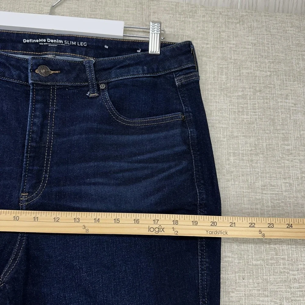 Chico's DefineMe‎ Denim Jeans Womens 14R Dark Wash High Rise Slim Leg Stretch